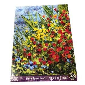 Springbok Time Spend in Oz Puzzle NEW Sealed 500 Pieces Floral